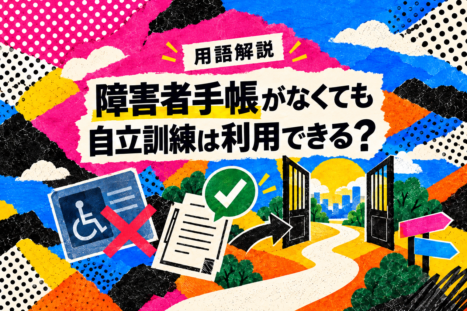 障害者手帳がなくても自立訓練は利用できる？